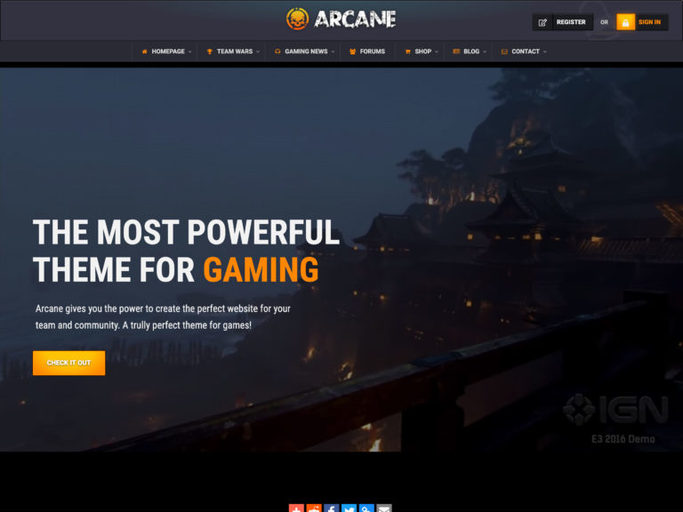 arcane-gaming-community-wordpress-theme